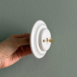 porcelain light switch