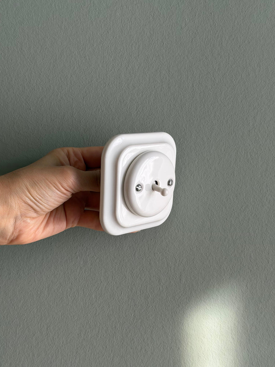 porcelain light switch